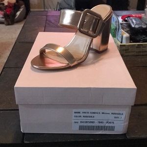 Just Fab Rose Gold heels